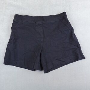 Spanx Shorts Womens Large Ultimate Classic Black Pockets Stretch 20370R